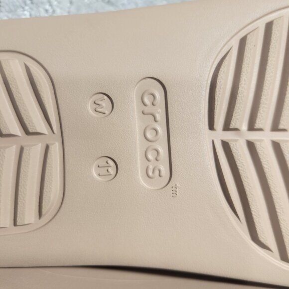 Crocs Getaway Women’s Size 11 US Tan Platform Flip Flop Sandals 209410 - Picture 9 of 12